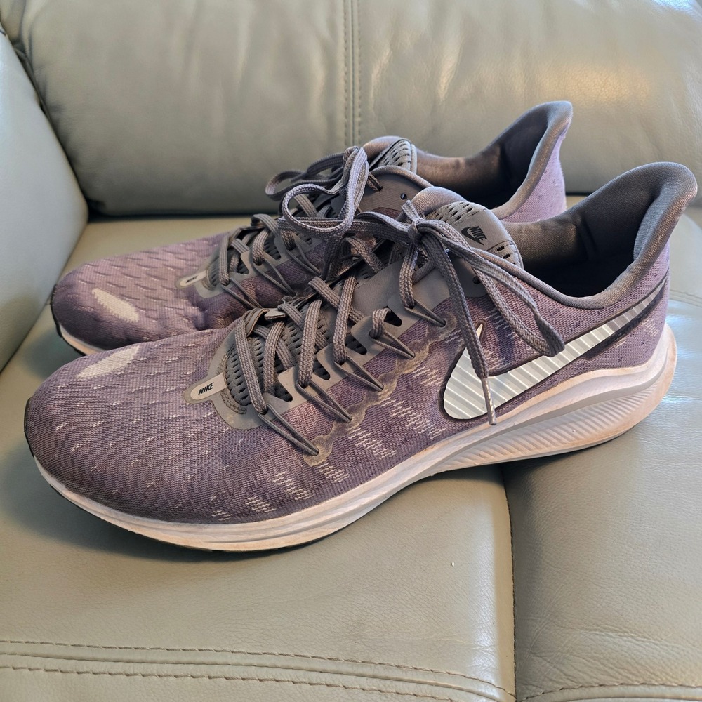 Nike Air Zoom Vomero 14 Mens Running Shoes Grey Purple AH7857-012 Size 14